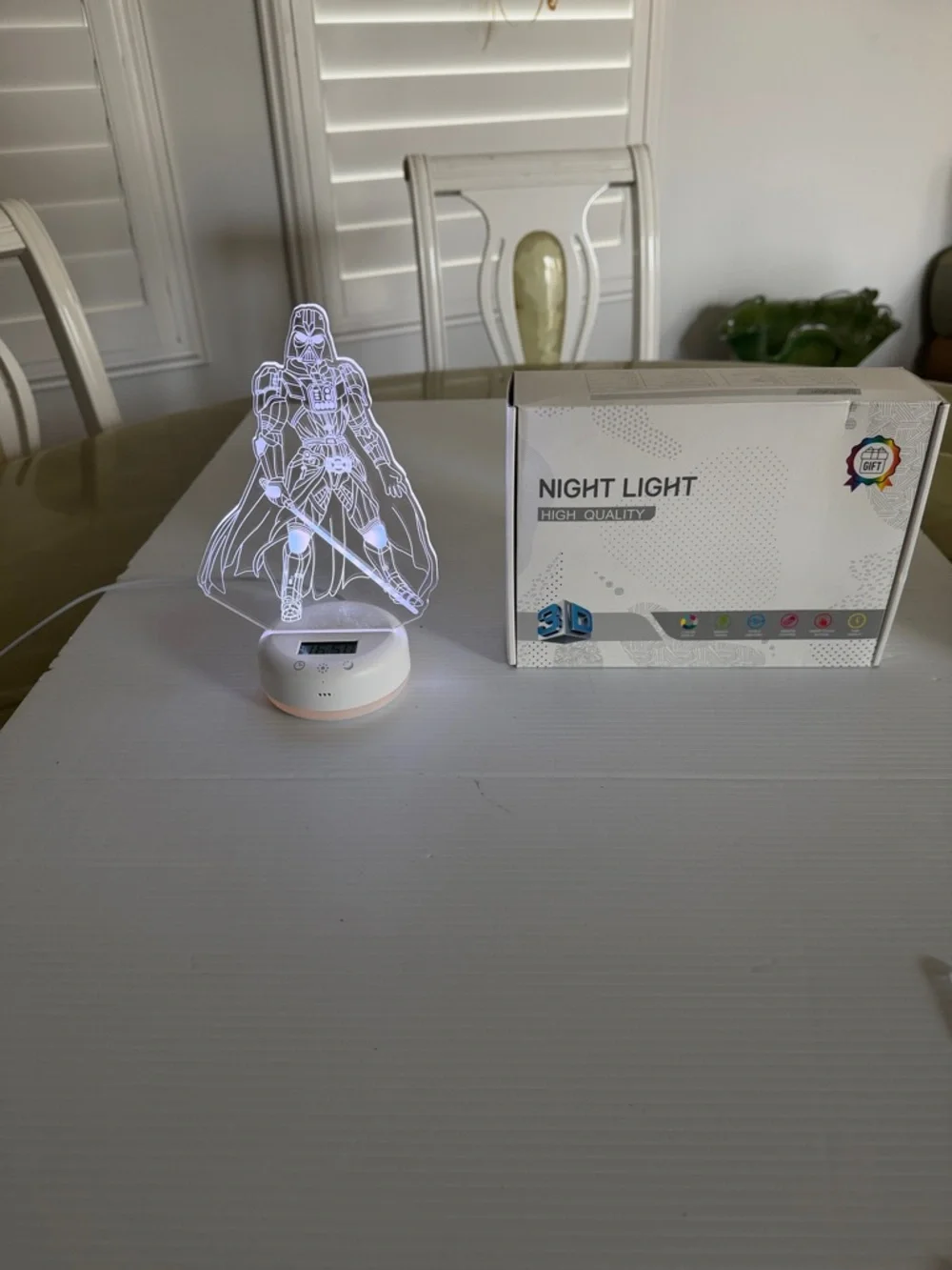 3D Illusion Acrylic Kids Led Night Light Star Wars Theme 16 Color Changes